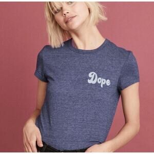 Marine Layer Dope Short Sleeve Crewneck Shirt Blue XS